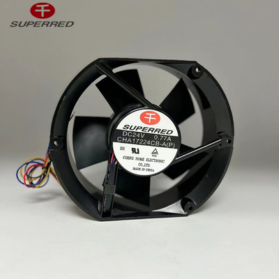 Zusammengestellter 2,4 Watt Gleichstromkühlventilator Kunststoff PBT 94V0 Rahmen CPU Gleichstromventilator